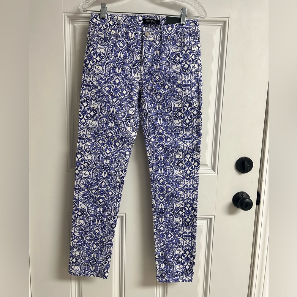 WHBM St Honore Periwinkle Slim Ankle Pant NWT 2R